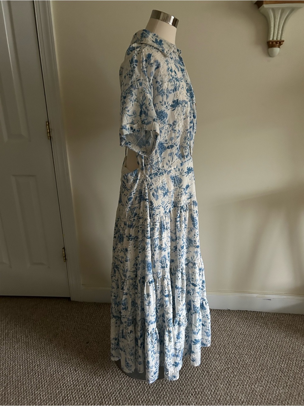 Anthropologie En Saison Midi Blue Dress size 1X - Picture 5 of 12